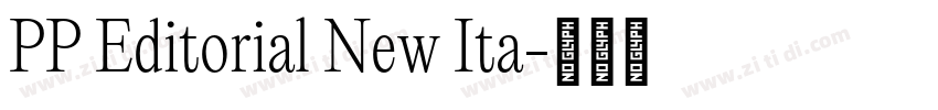 PP Editorial New Ita字体转换